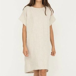 Elizabeth Suzann Georgia dress flax natural linen OSM